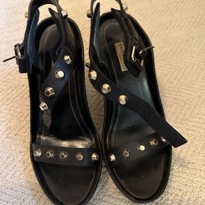 Balenciaga Studded Wedges